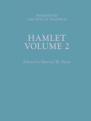 cover image of Shakespeare: The Critical Tradition, Volume 2